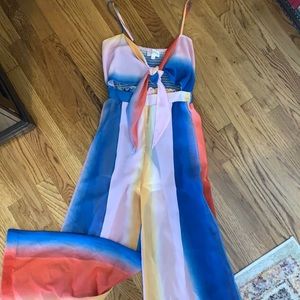 Multicolored jump suit size small
